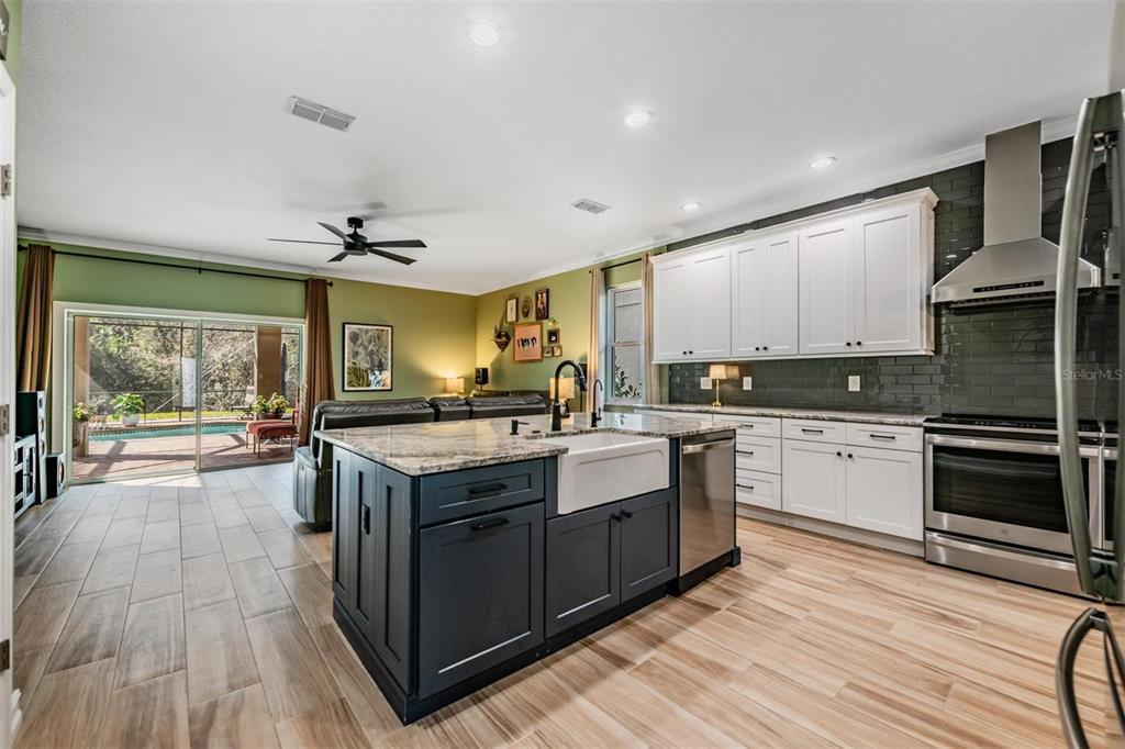 12902 Tikal Way Trinity, FL 34655 - Photo 8 of 43 a kitchen with a stove a sink and a refrigerator