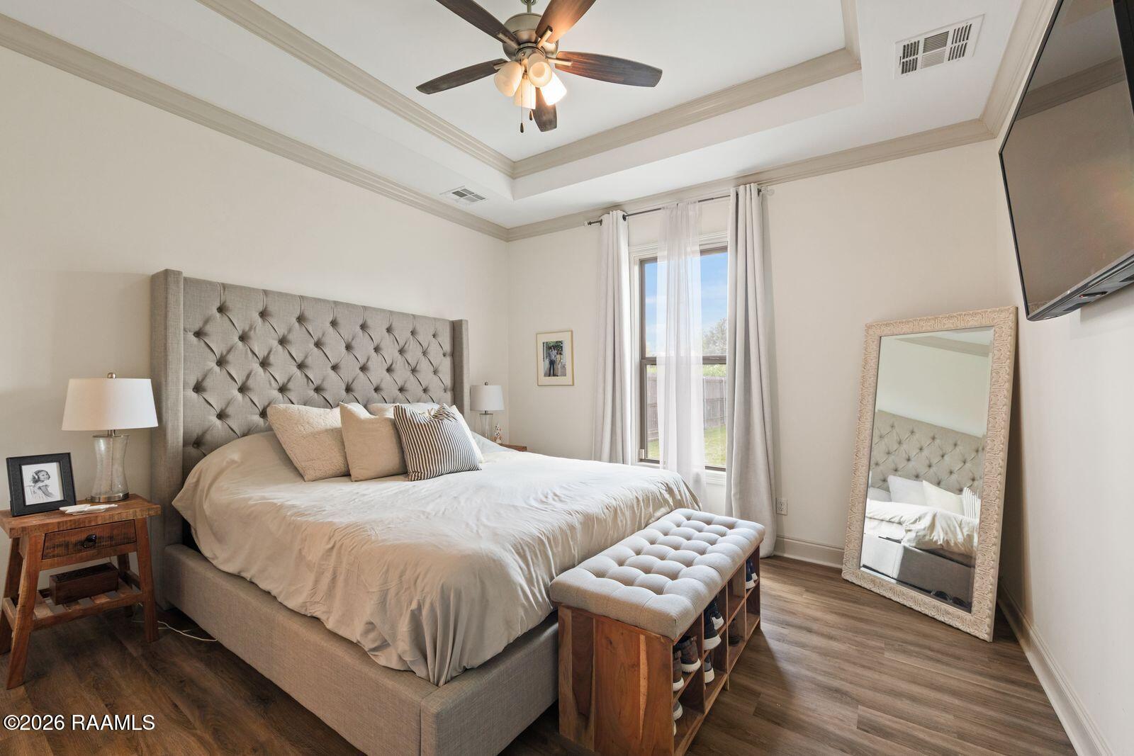 113 Rue Village Maurice, LA 70555 - Photo 20 of 34 Primary bedroom with backyard view
