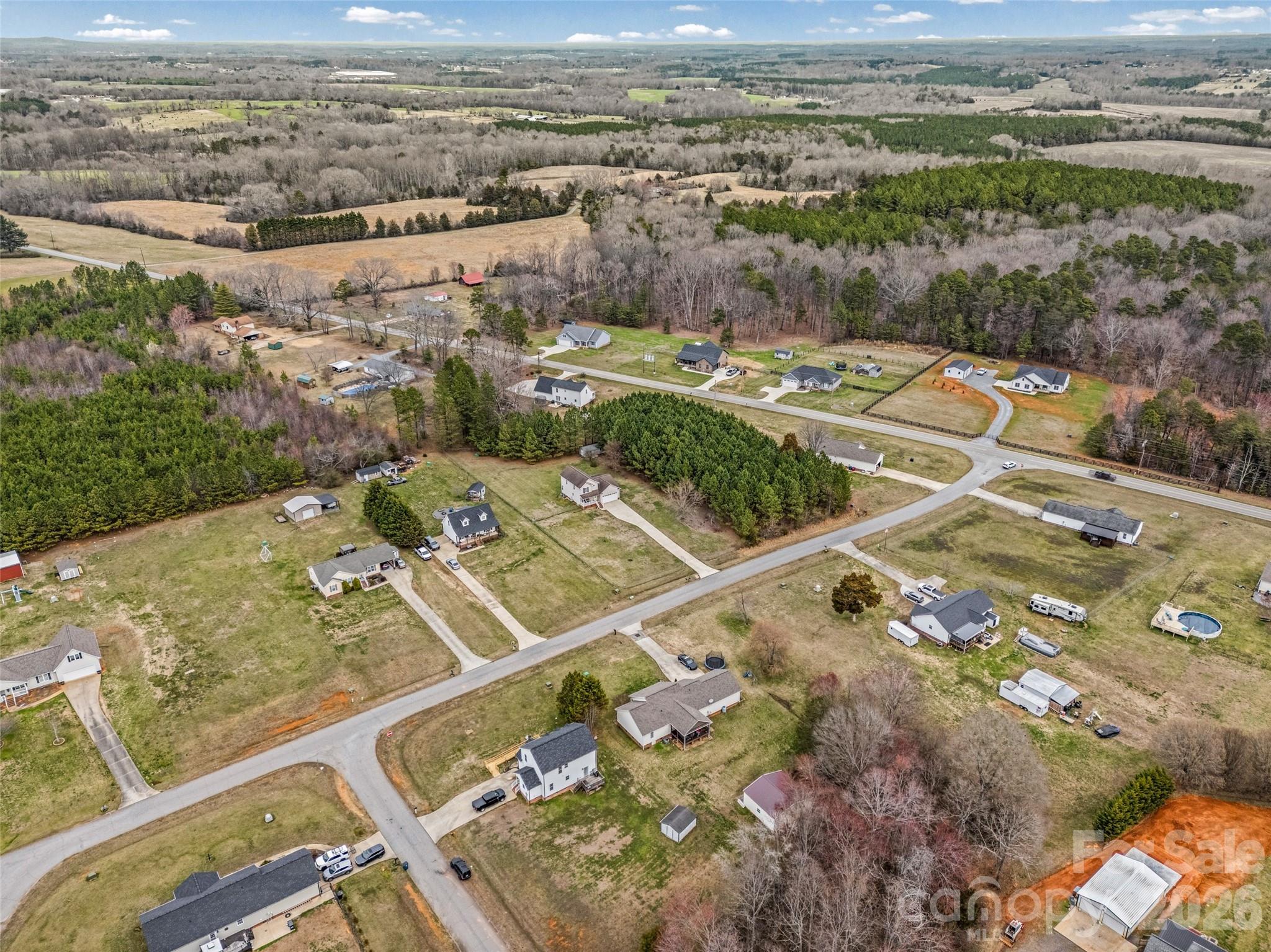4660 Garys Place Crouse, NC 28033 - Photo 28 of 32 an aerial view of residential houses with outdoor space