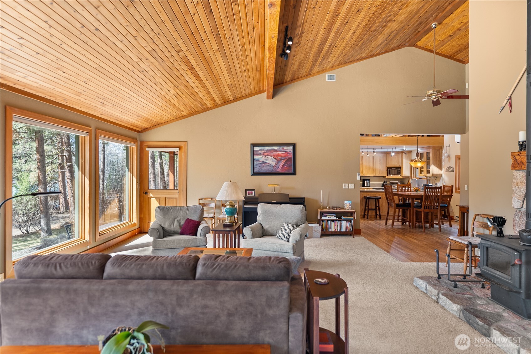 2 Trillium Road Winthrop, WA 98862 - Photo 14 of 40 a living room with furniture and wooden floor