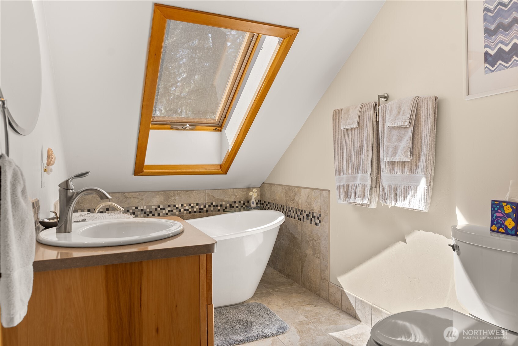 2 Trillium Road Winthrop, WA 98862 - Photo 24 of 40 a bathroom with a sink and a mirror