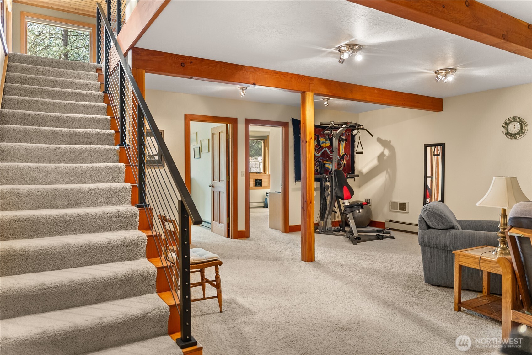 2 Trillium Road Winthrop, WA 98862 - Photo 27 of 40 a view of a room with gym equipment