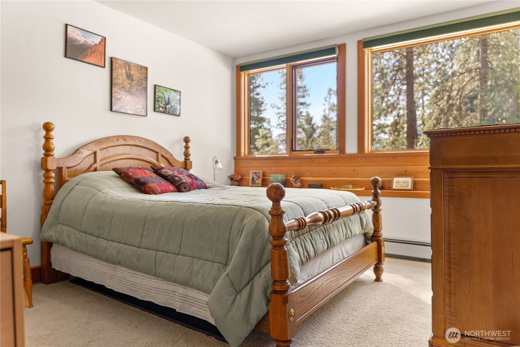 2 Trillium Road Winthrop, WA 98862 - Photo 29 of 40 a bedroom with a bed and window