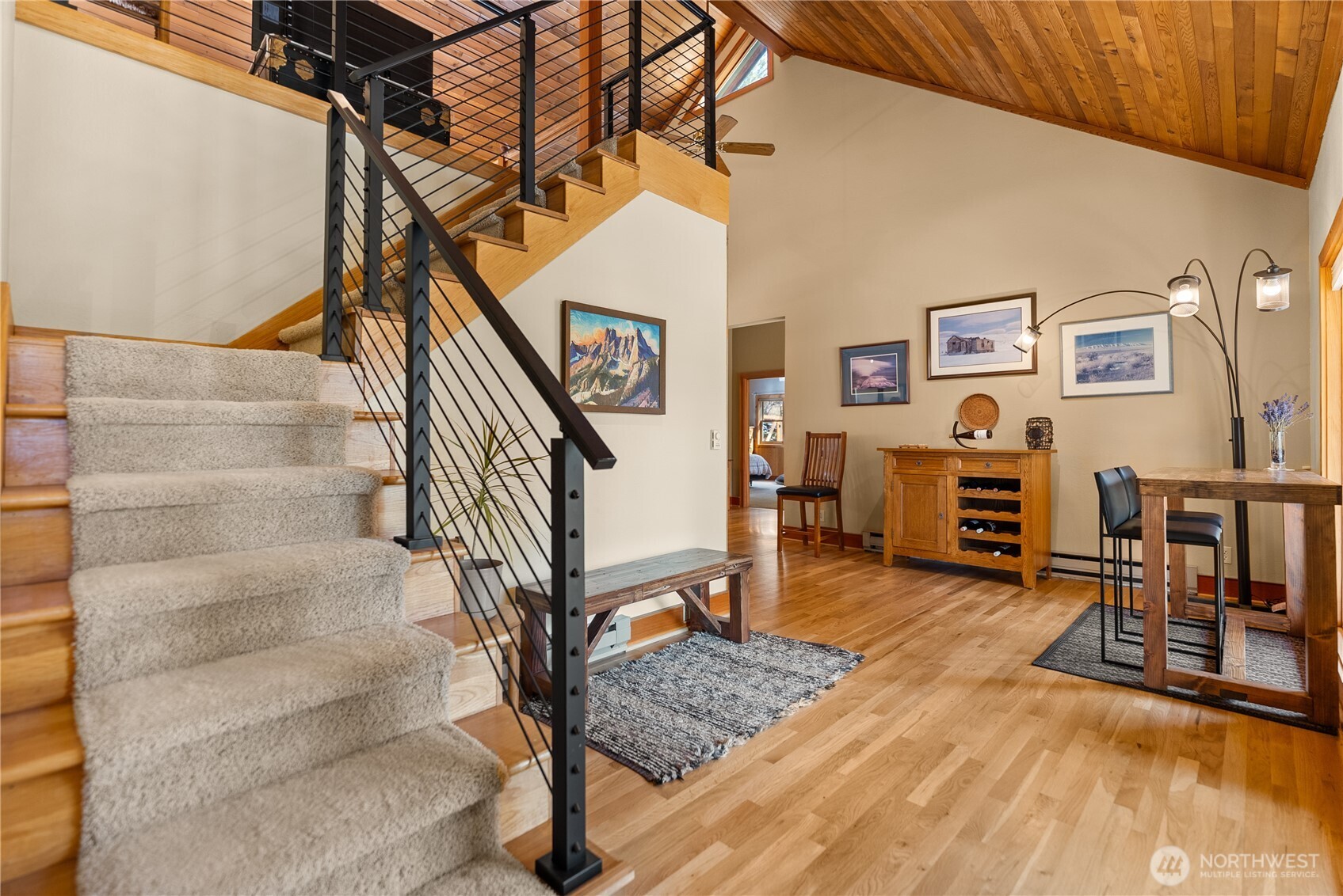 2 Trillium Road Winthrop, WA 98862 - Photo 6 of 40 a view of entryway and hall with wooden floor