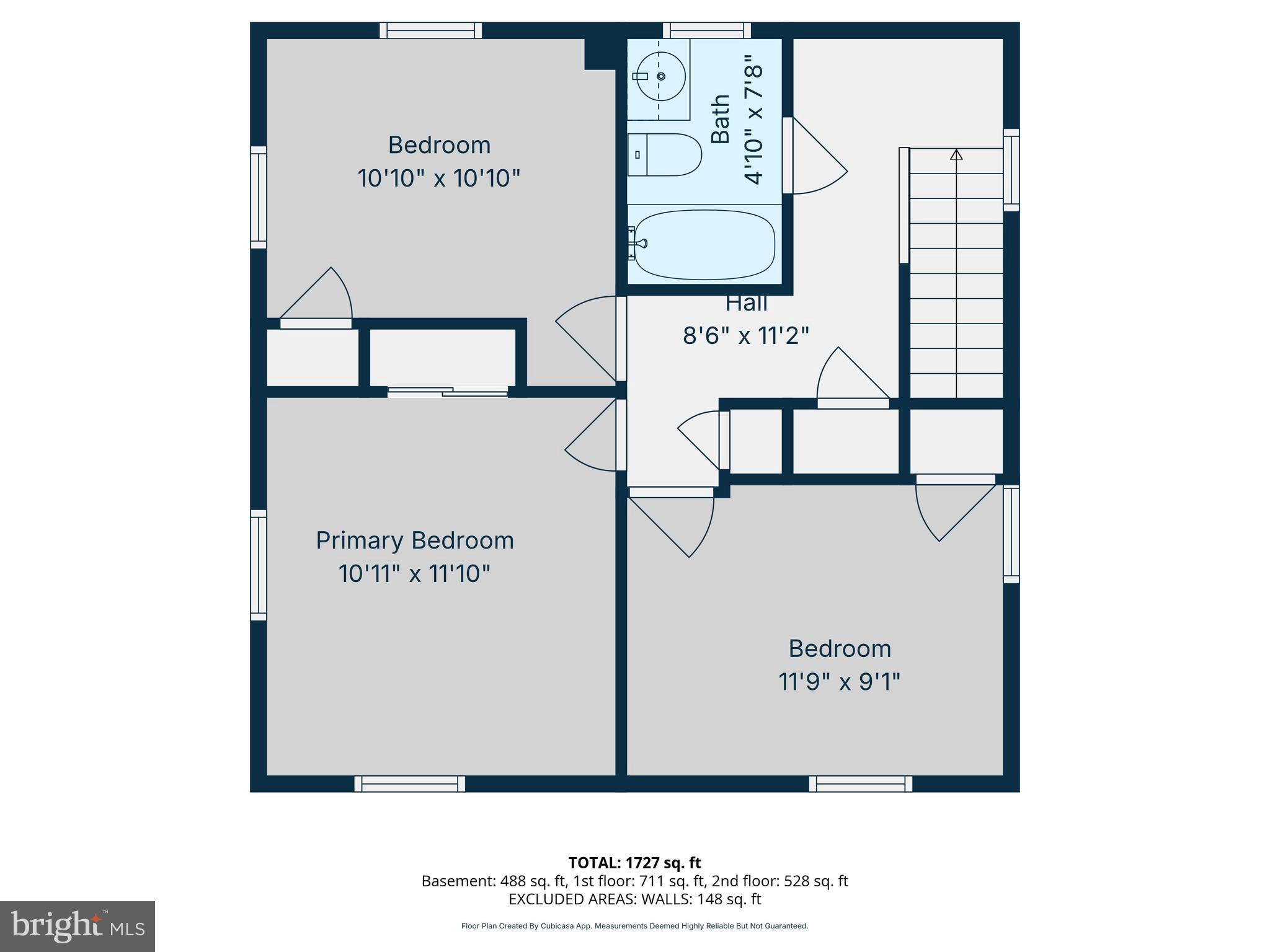 941 Homberg Avenue Baltimore, MD 21221 - Photo 32 of 34 Upstairs layout