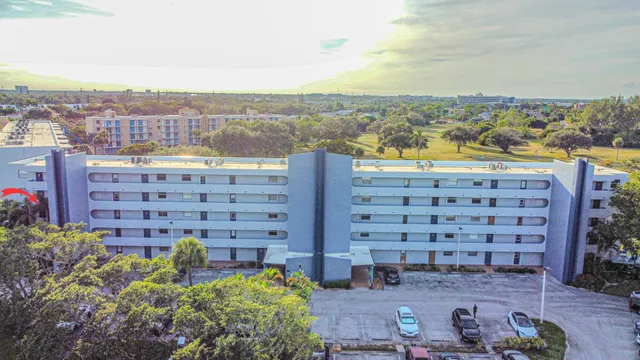 a view of a city with tall buildings