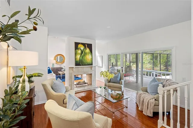 a living room filled with furniture