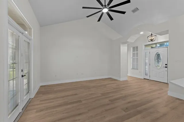 wooden floor in an empty room