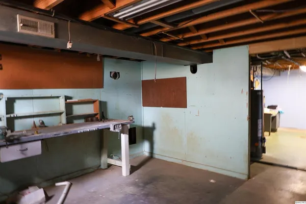 a view of storage and utility room