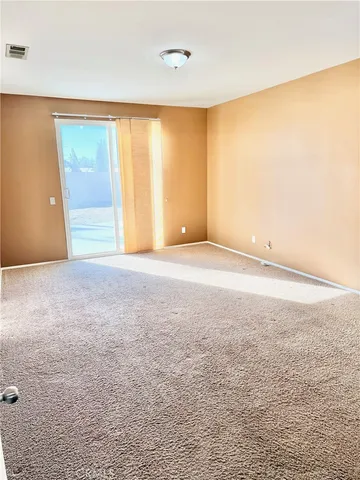 a view of small space with racks on the wall