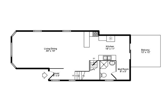 a picture of a room with a white and white wall