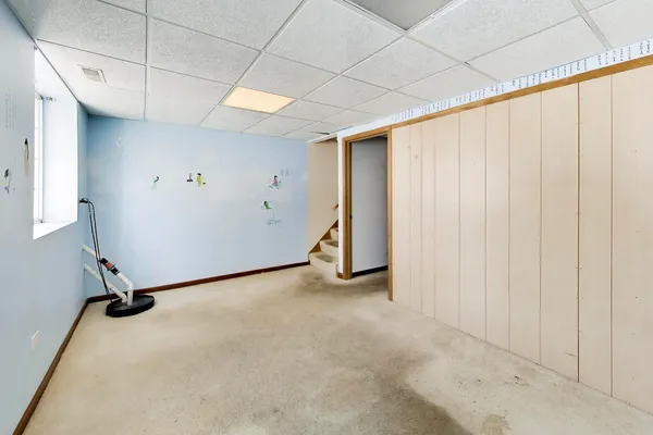 a picture of a room with a door