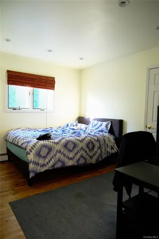 a bed room with a bed