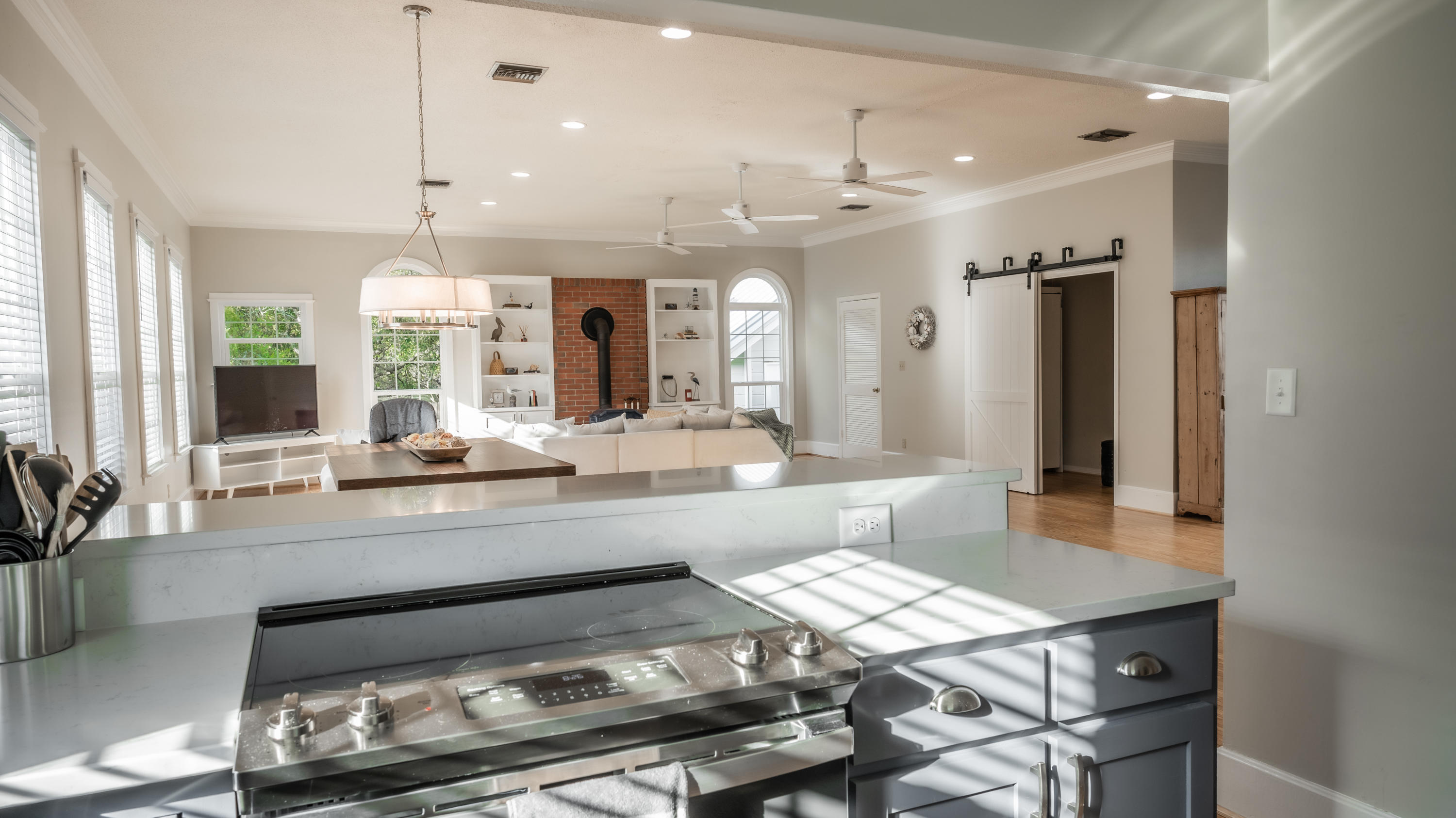 8103 East County Highway 30A Inlet Beach, FL 32461 - Photo 12 of 46 a large kitchen with a table and chairs