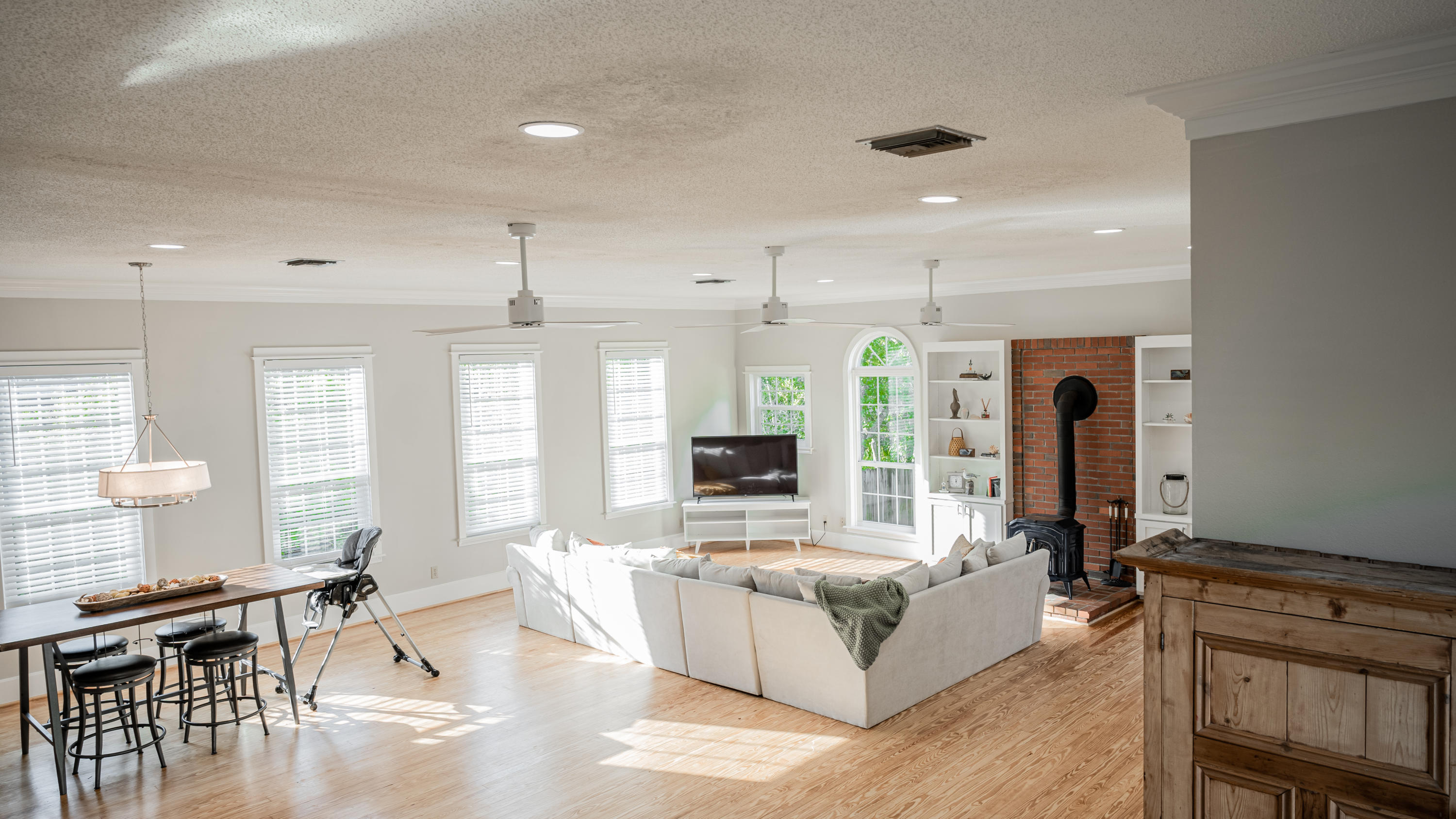 8103 East County Highway 30A Inlet Beach, FL 32461 - Photo 21 of 46 a living room with furniture and a large window