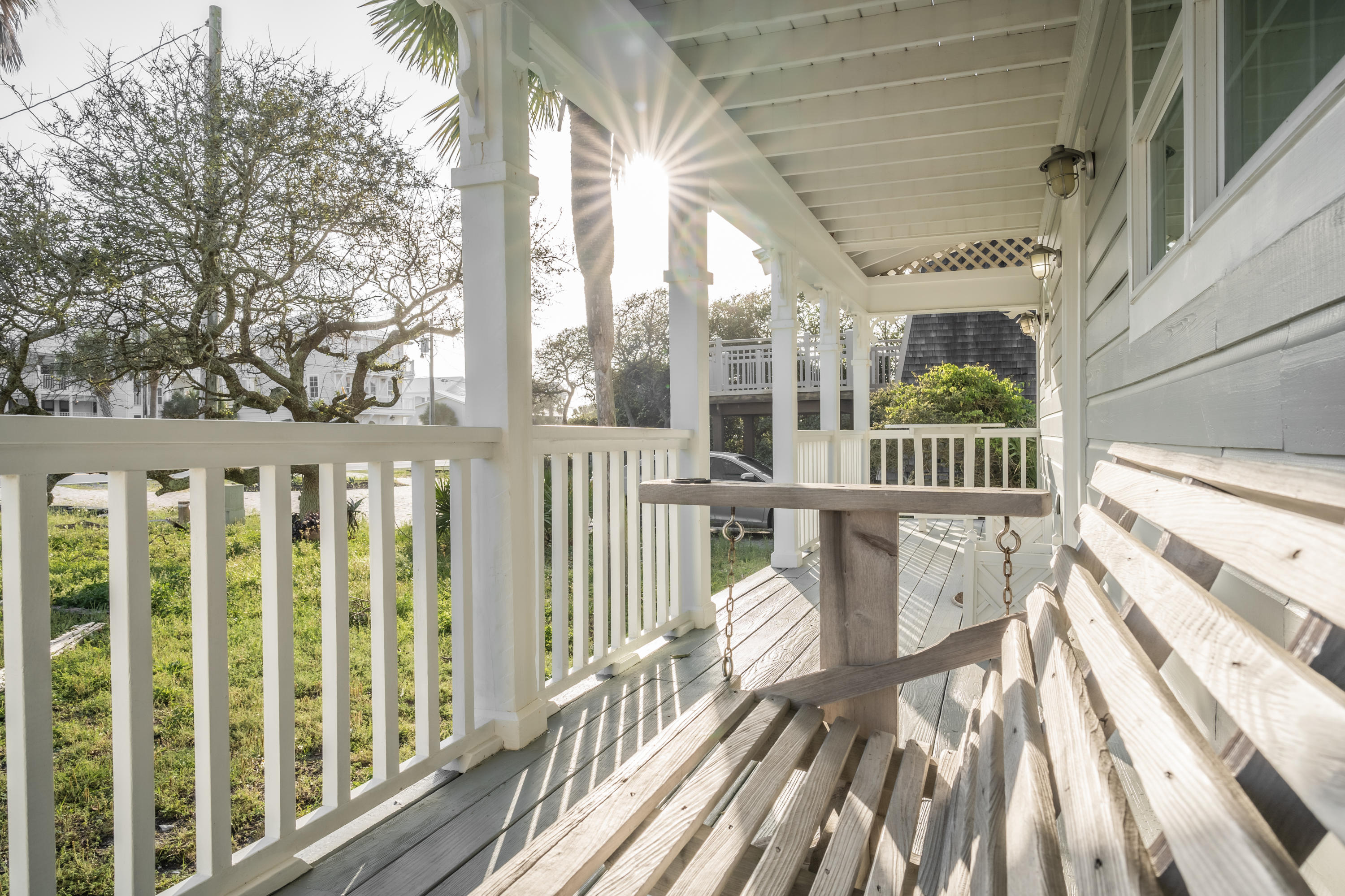 8103 East County Highway 30A Inlet Beach, FL 32461 - Photo 45 of 46 a view of a balcony with wooden floor and fence