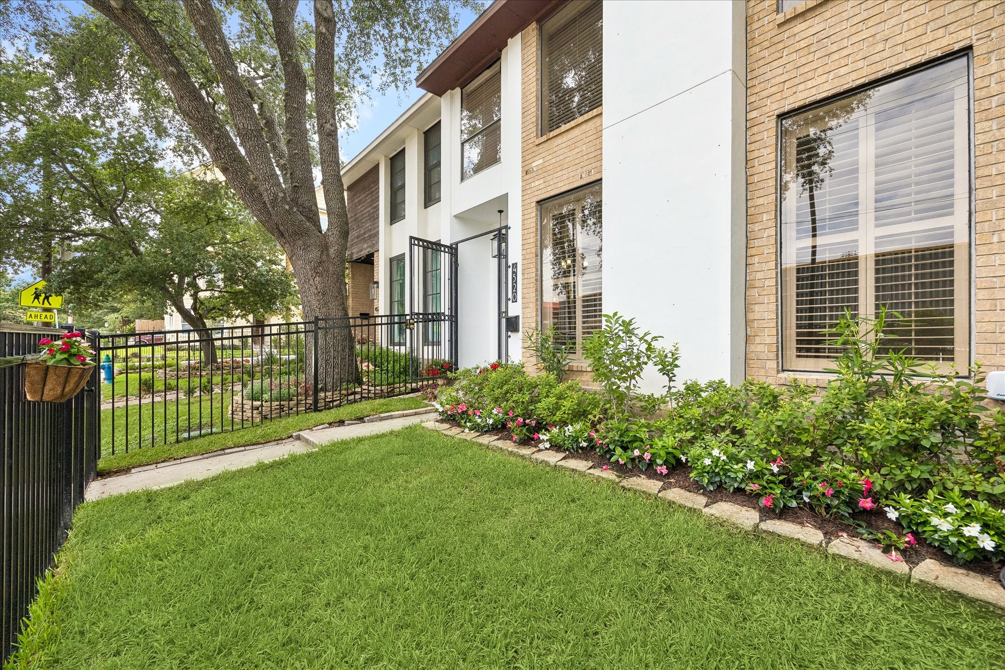 4520 Dickson Street Houston, TX 77007 - Photo 3 of 25 Fresh landscaping and sod with sprinkler system in the front yard.