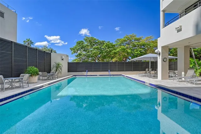a front view of a building with street view