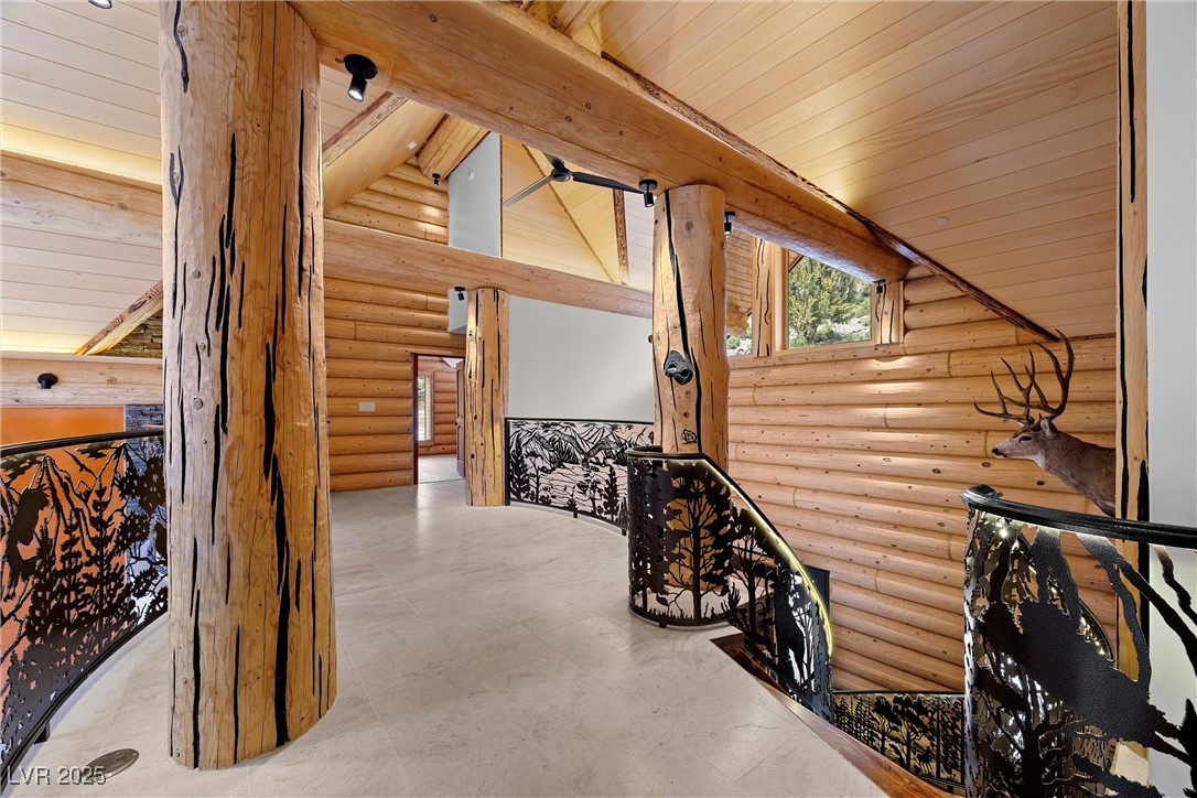 4927 Snow White Road Mount Charleston, NV 89124 - Photo 22 of 65 Powder-coated iron stair casing