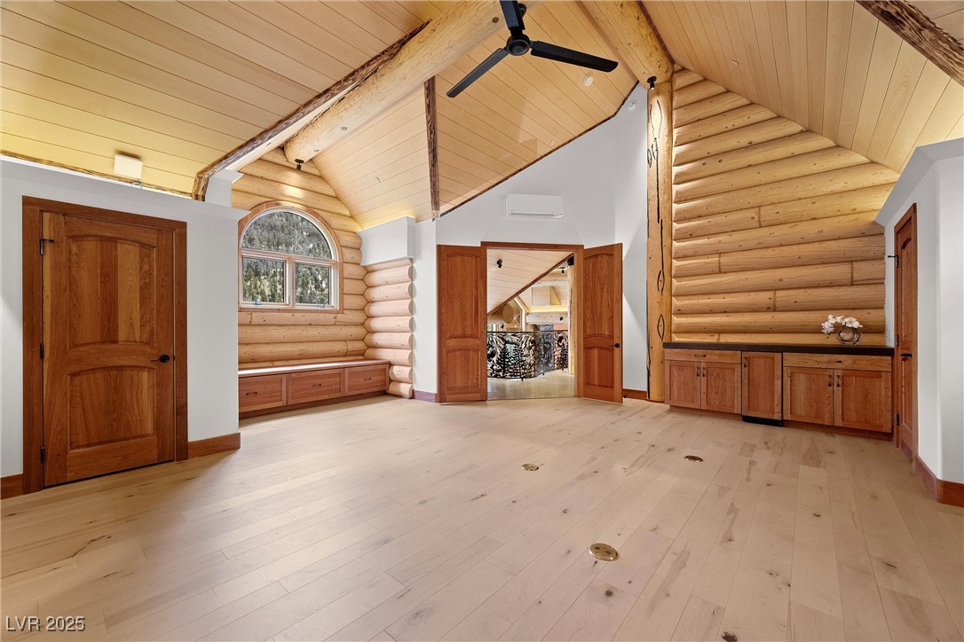 4927 Snow White Road Mount Charleston, NV 89124 - Photo 25 of 65 Upstairs primary bedroom, plumbed for 2 water vapor electric fireplaces