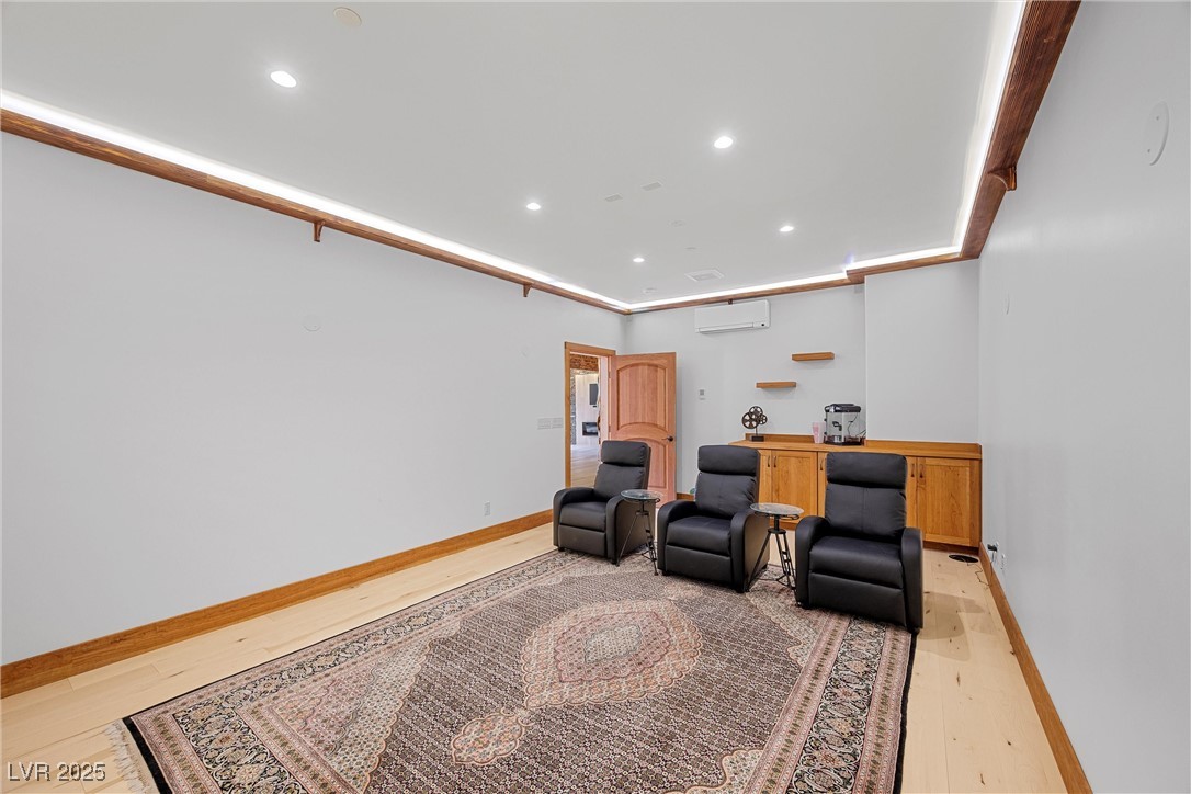 4927 Snow White Road Mount Charleston, NV 89124 - Photo 47 of 65 Home theatre room, LED accent lighting, popcorn machine