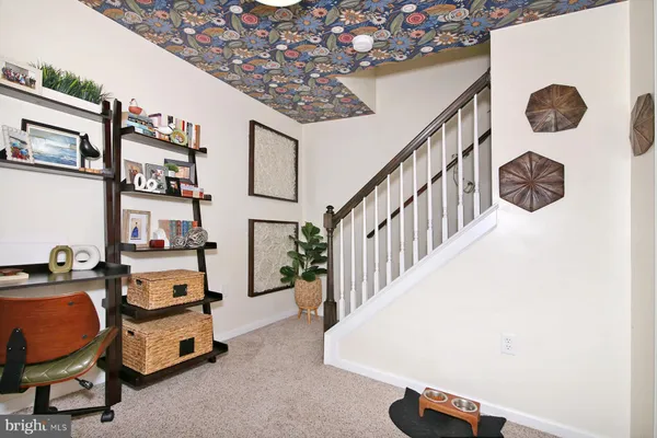 a room with gym equipment