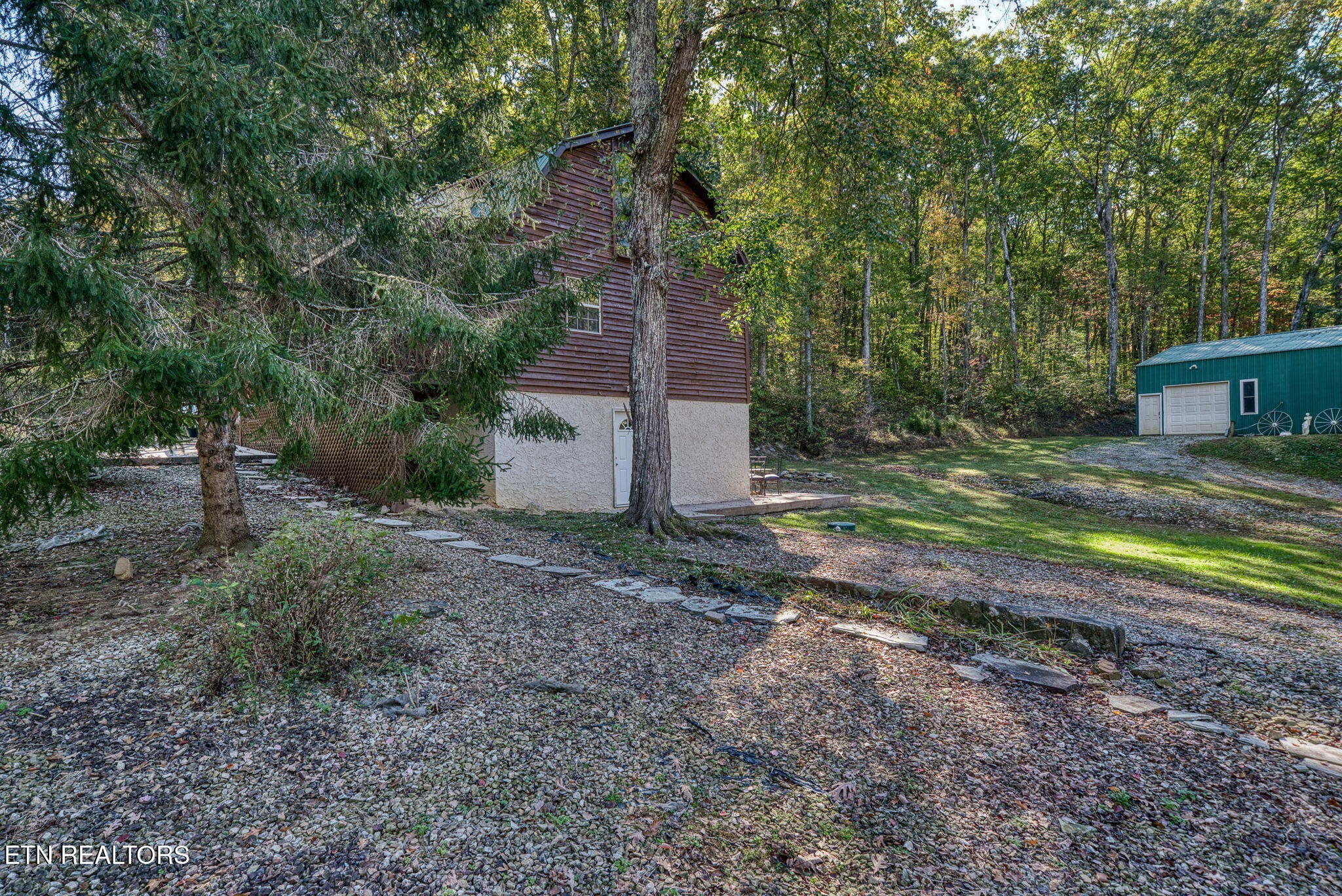 279 Siever Road Crossville, TN 38572 - Photo 34 of 35 a view of a backyard with large trees