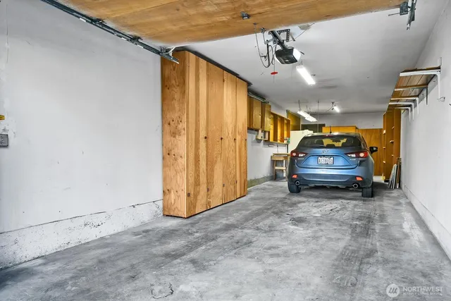 a view of a car garage