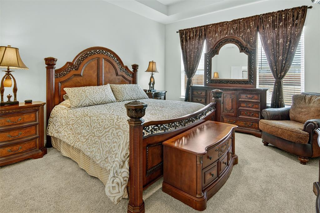 157 Misty Mountain Lane Rhome, TX 76078 - Photo 15 of 40 Primary Bedroom with recessed ceiling