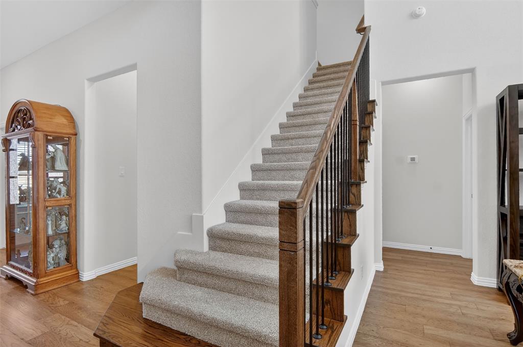 157 Misty Mountain Lane Rhome, TX 76078 - Photo 21 of 40 Staircase featuring wood finishing