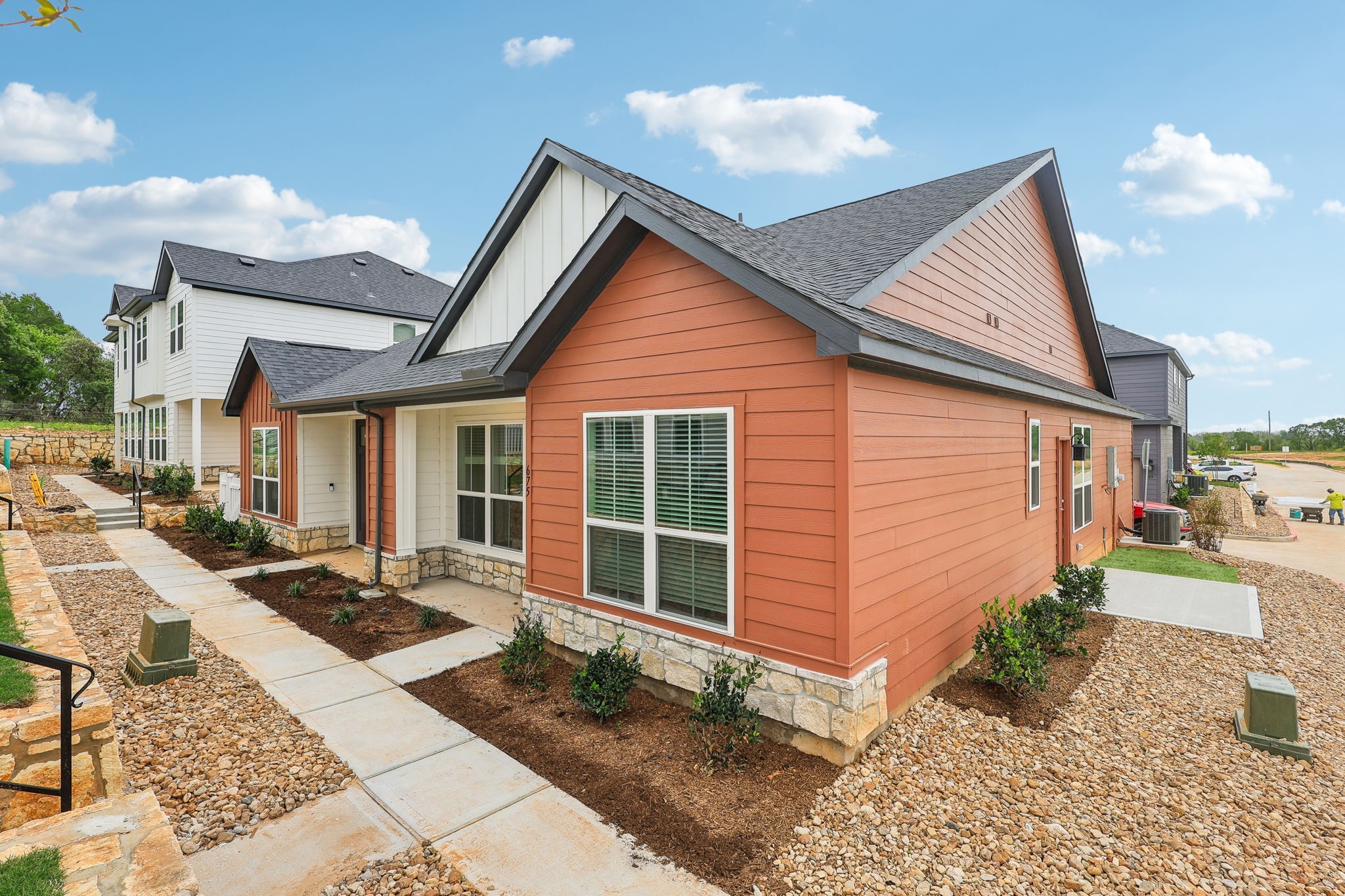 629 Canvas Avenue Fulshear, TX 77441 - Photo 9 of 10 a front view of a house with garden