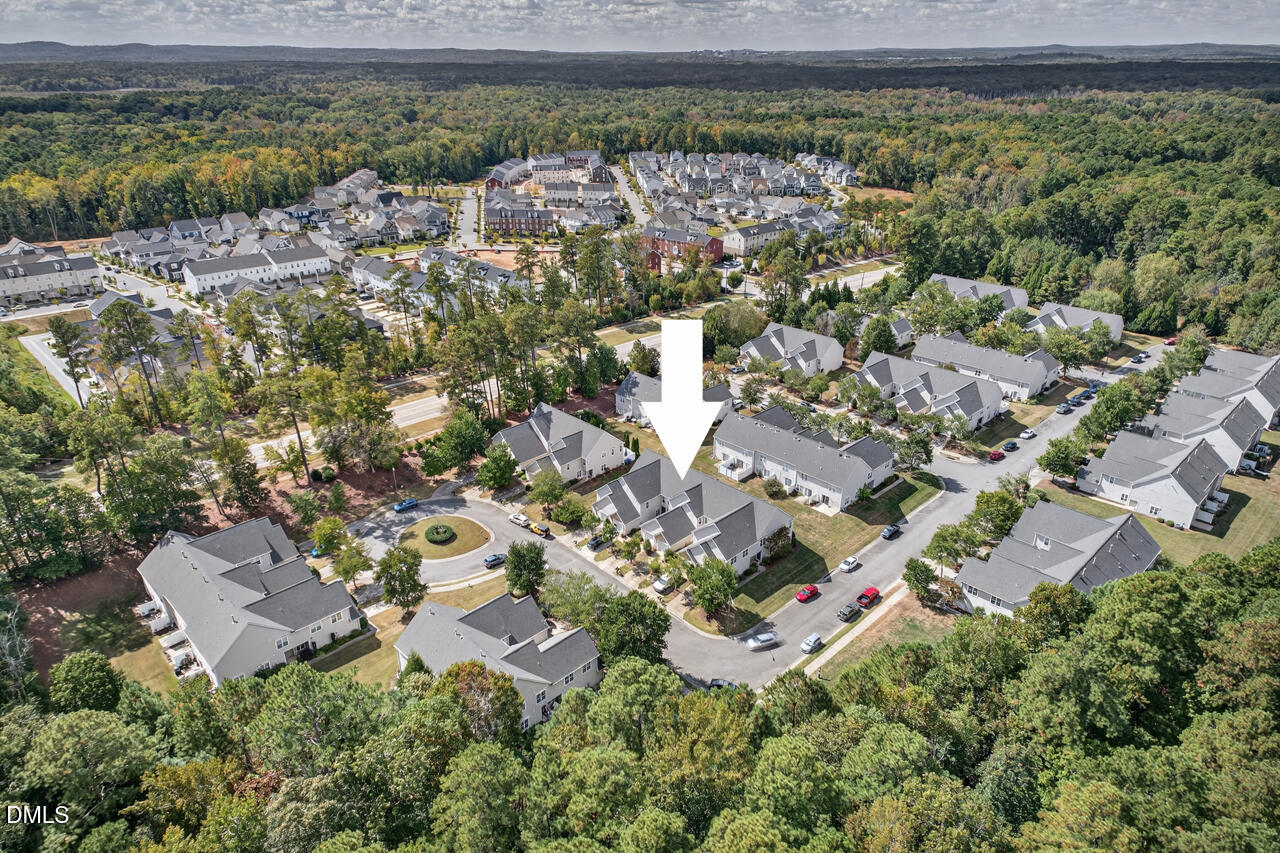 408 Intern Way Durham, NC 27713 - Photo 19 of 27 an aerial view of residential house with outdoor space