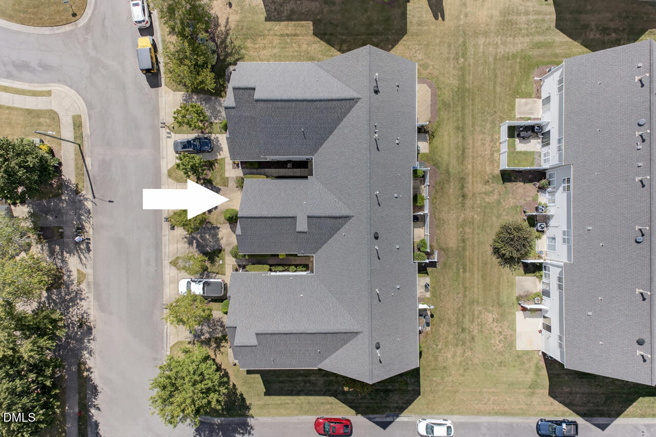 408 Intern Way Durham, NC 27713 - Photo 21 of 27 an aerial view of residential houses with outdoor space