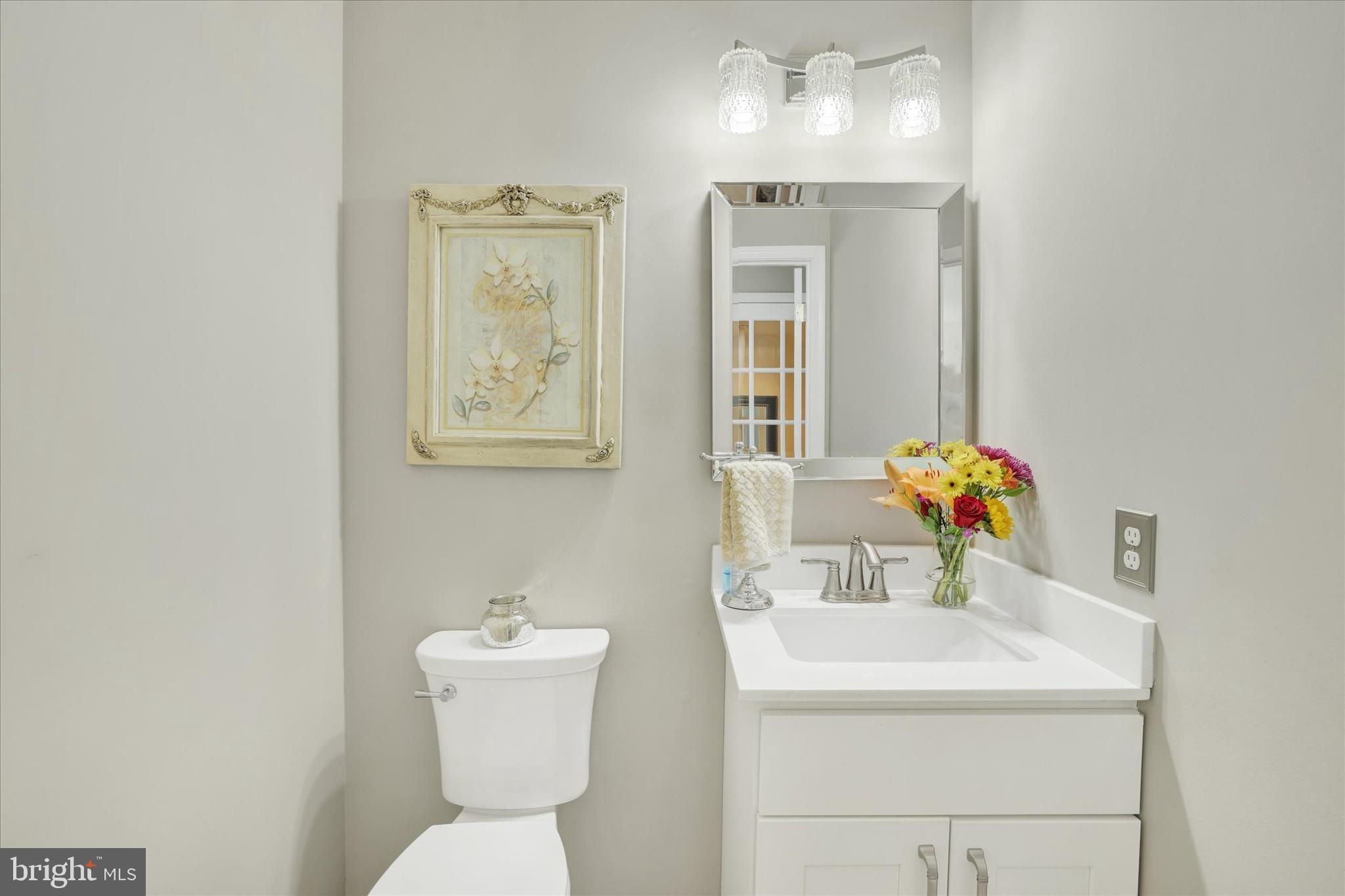 4925 Redfield Road Doylestown, PA 18902 - Photo 33 of 53 a bathroom with a sink mirror and toilet