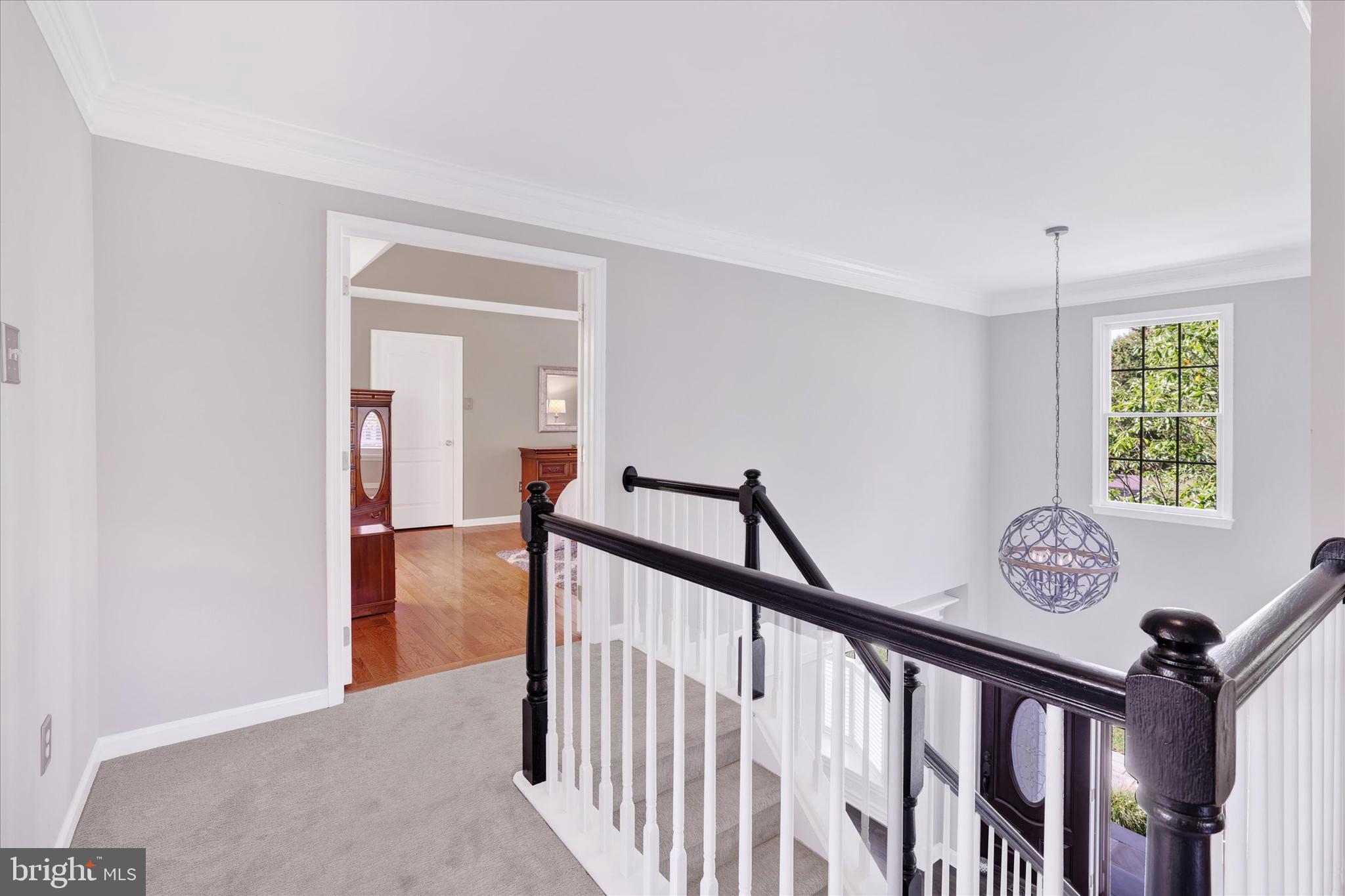 4925 Redfield Road Doylestown, PA 18902 - Photo 35 of 53 Upper Hallway & Double Doors Leaning To Owner's B/