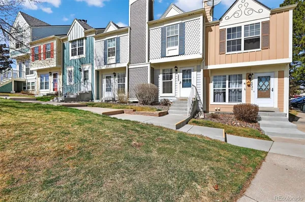 a view of a building with a patio