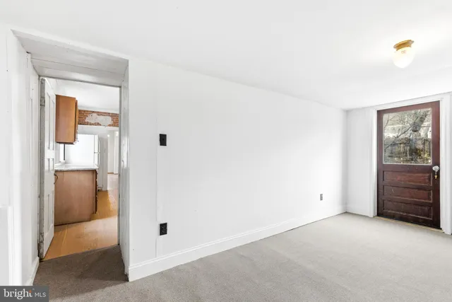 a view of an empty room