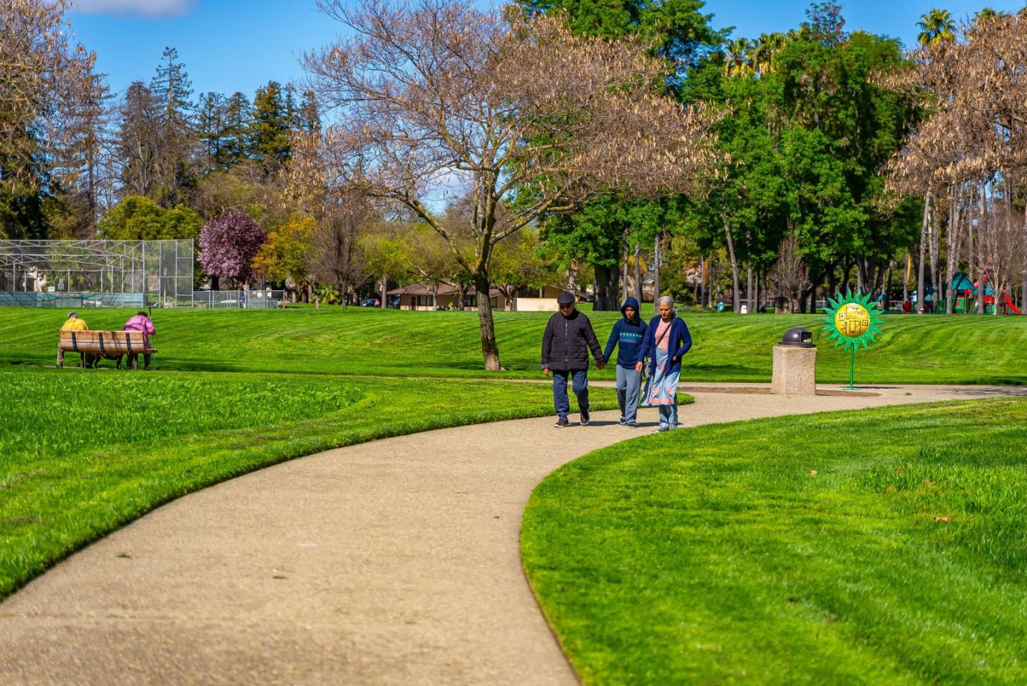 508 Holthouse Terrace Sunnyvale, CA 94087 - Photo 44 of 56 a view of a park with large trees