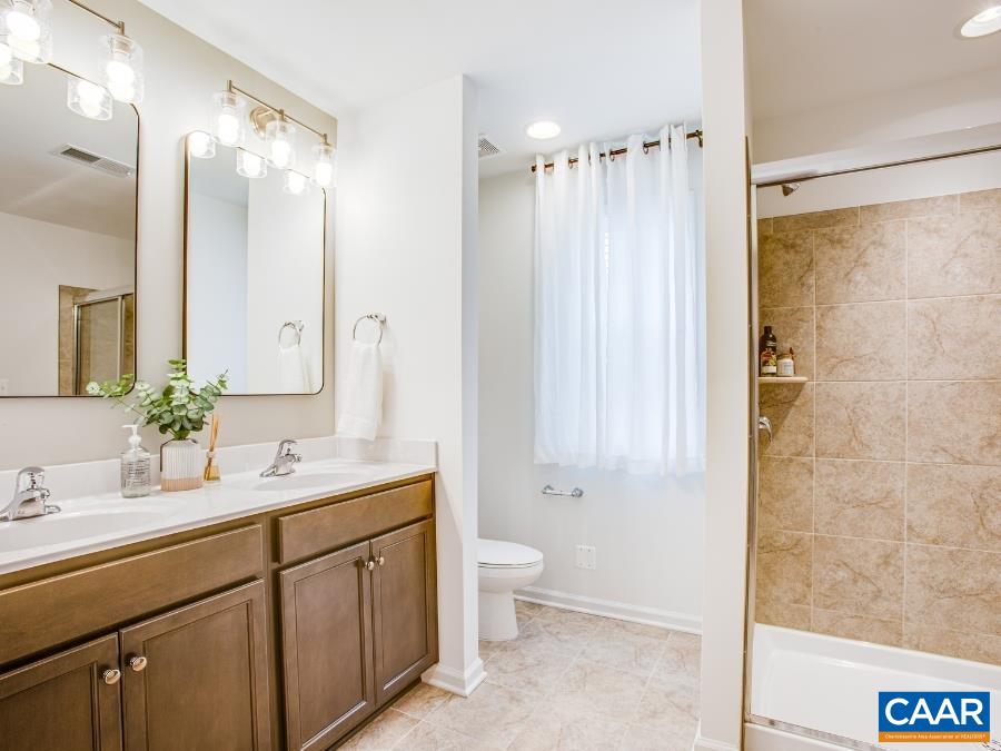 157 Lookover Terrace Stuarts Draft, VA 24477 - Photo 19 of 27 a bathroom with a double vanity sink mirror and shower