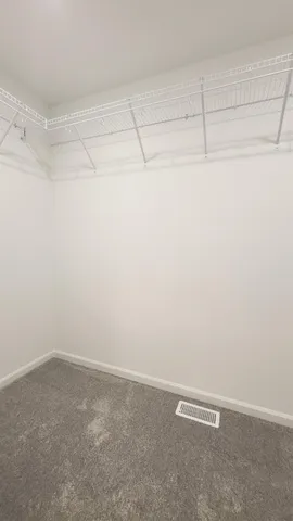 a view of a room with empty racks