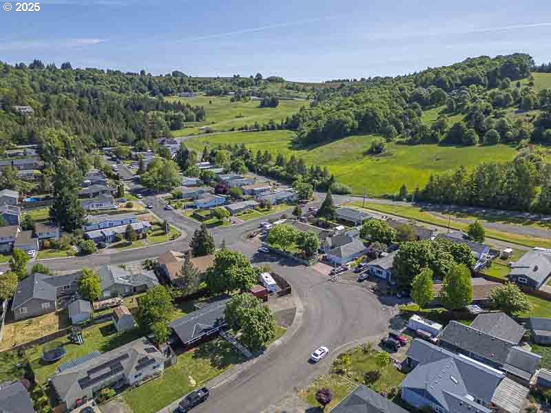 611 Northeast Bockes Loop Sheridan, OR 97378 - Photo 34 of 36 an aerial view of a yard with outdoor space