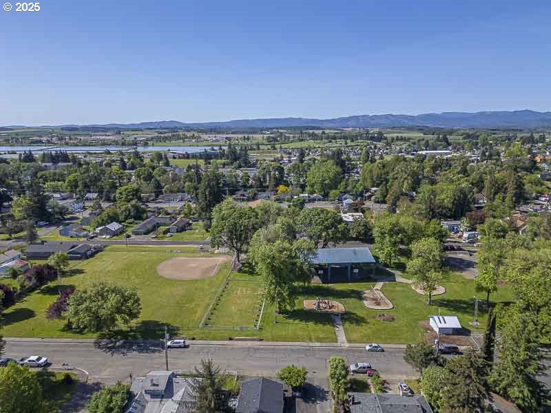 611 Northeast Bockes Loop Sheridan, OR 97378 - Photo 35 of 36 an aerial view of a residential houses with outdoor space and street view