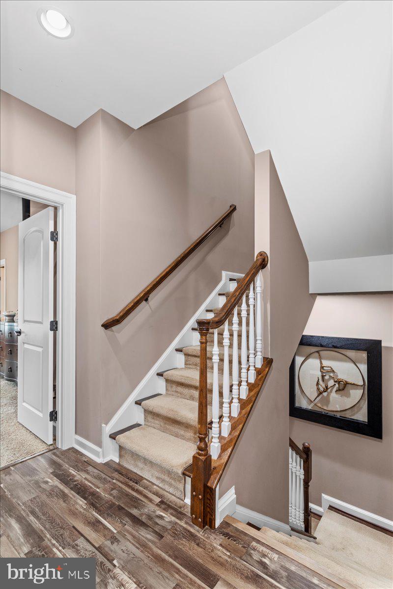 3937 Cephas Child Road Doylestown, PA 18902 - Photo 31 of 47 Hardwood Turned Staircase w/ White Risers