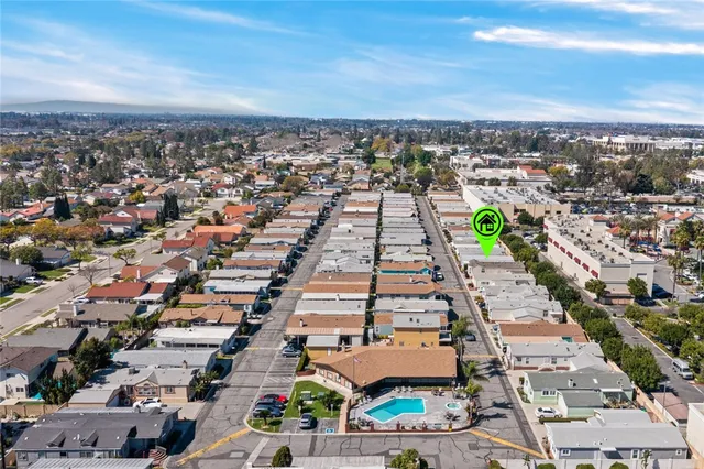 an aerial view of a city