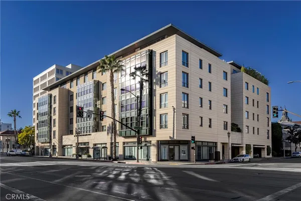 a front view of a building