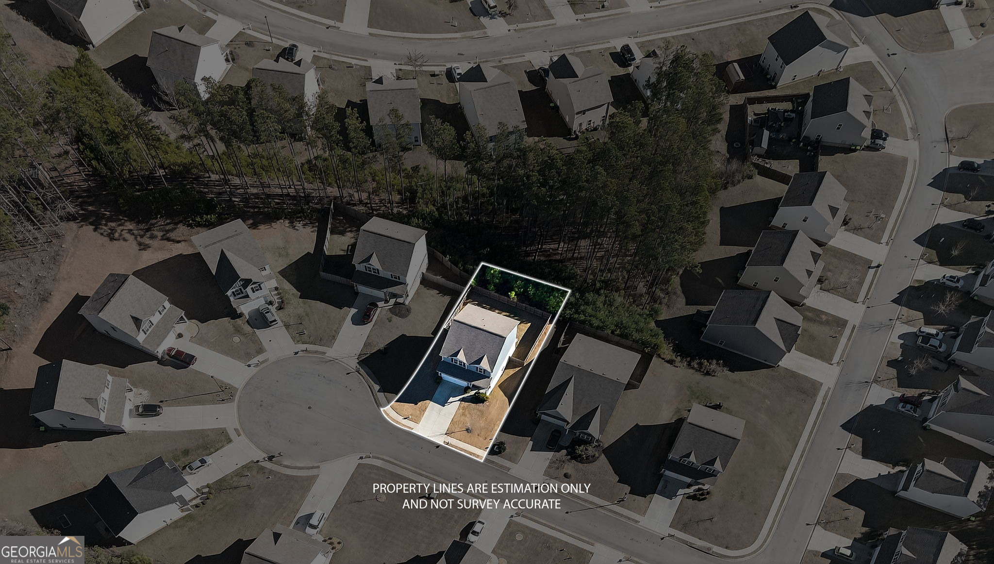 805 Golden Bell Way Villa Rica, GA 30180 - Photo 49 of 51 an aerial view of multiple houses with yard