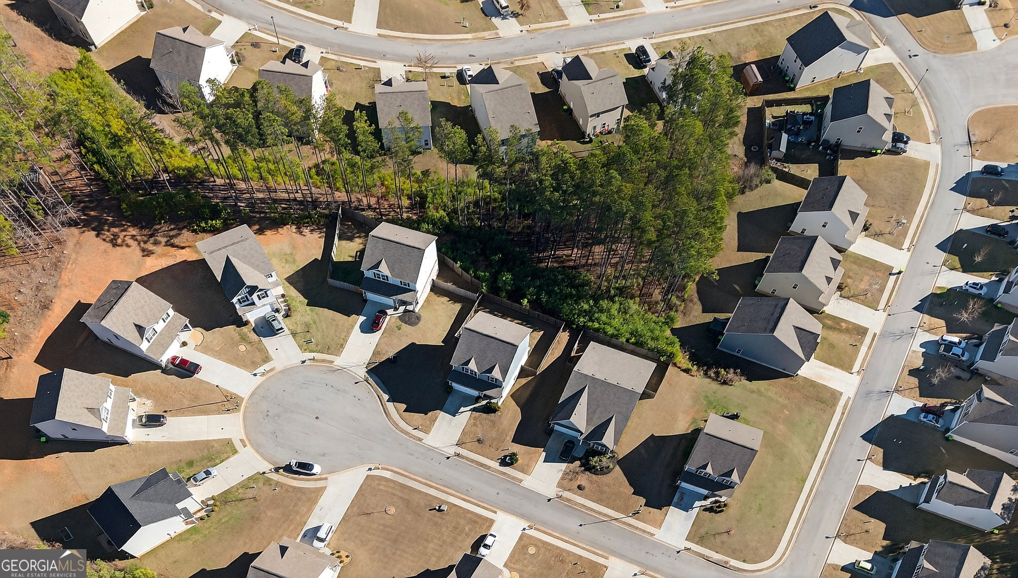 805 Golden Bell Way Villa Rica, GA 30180 - Photo 50 of 51 an aerial view of houses with outdoor space