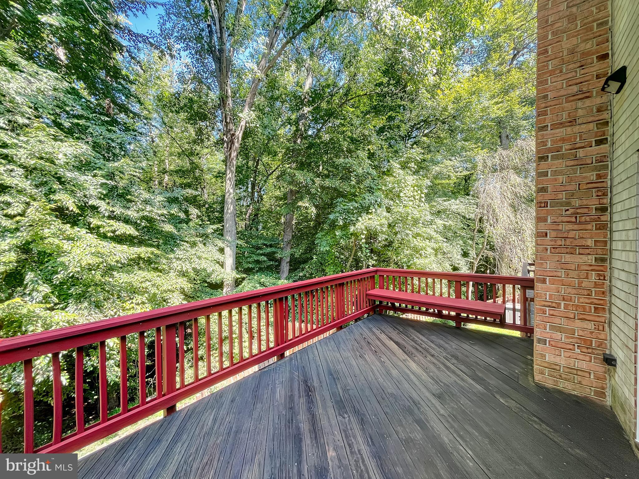 8802 Cameo Square Springfield, VA 22152 - Photo 36 of 50 Private Deck Backing to Parkland & Views of Trees