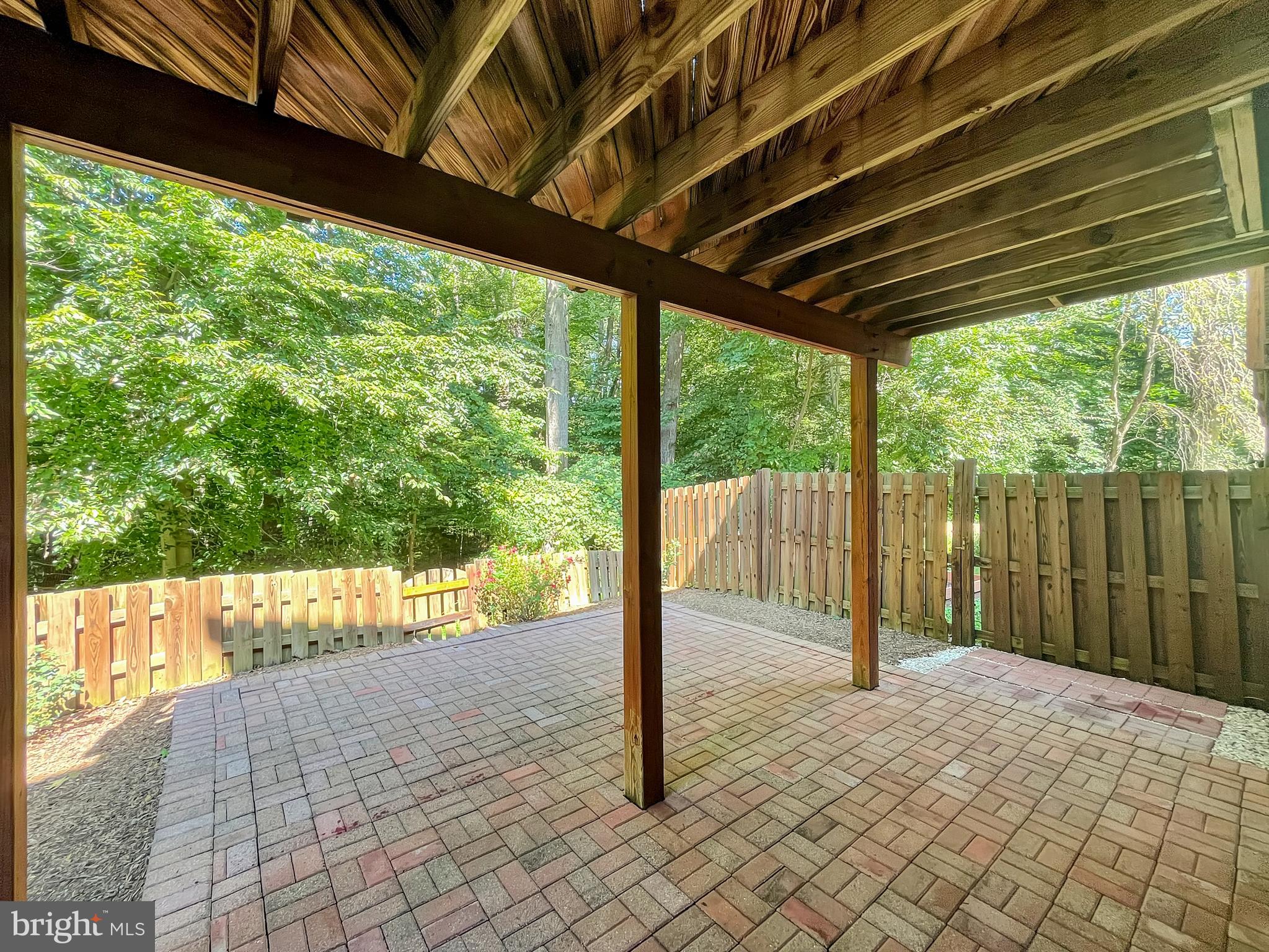 8802 Cameo Square Springfield, VA 22152 - Photo 41 of 50 Brick Patio Backing to Parkland & Views of Trees
