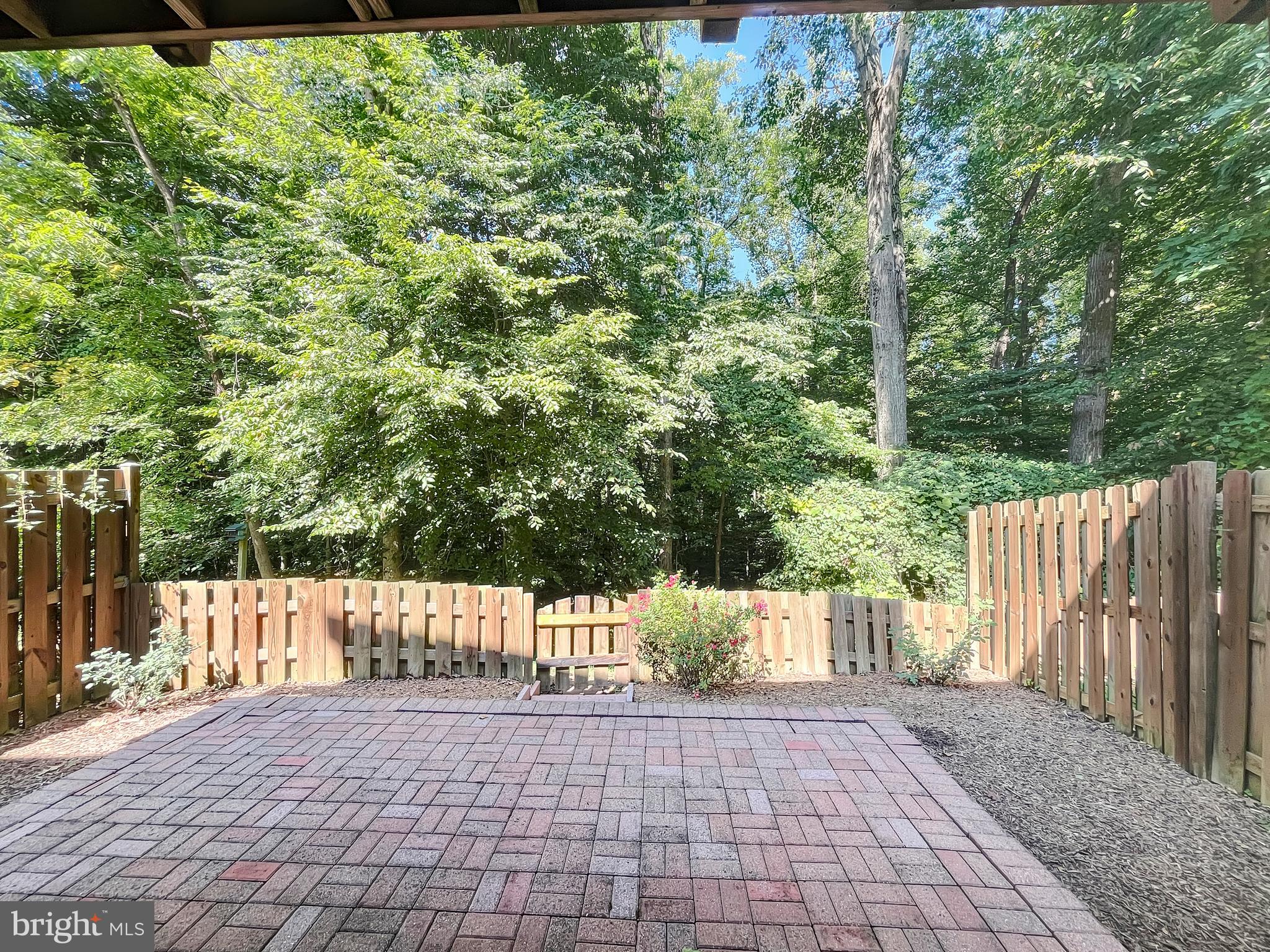 8802 Cameo Square Springfield, VA 22152 - Photo 43 of 50 Brick Patio Backing to Parkland & Views of Trees
